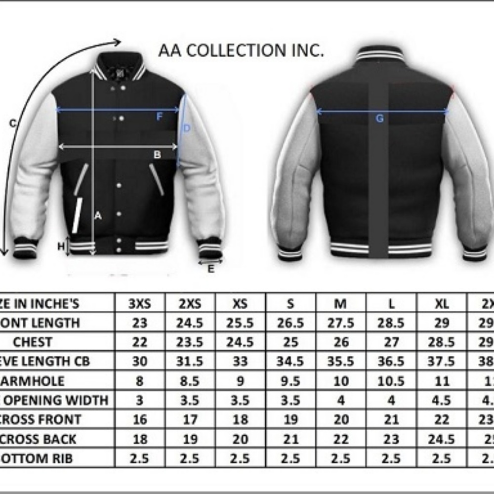 Genuine Leather Varsity Letterman Baseball jacket - Picture 4 of 4